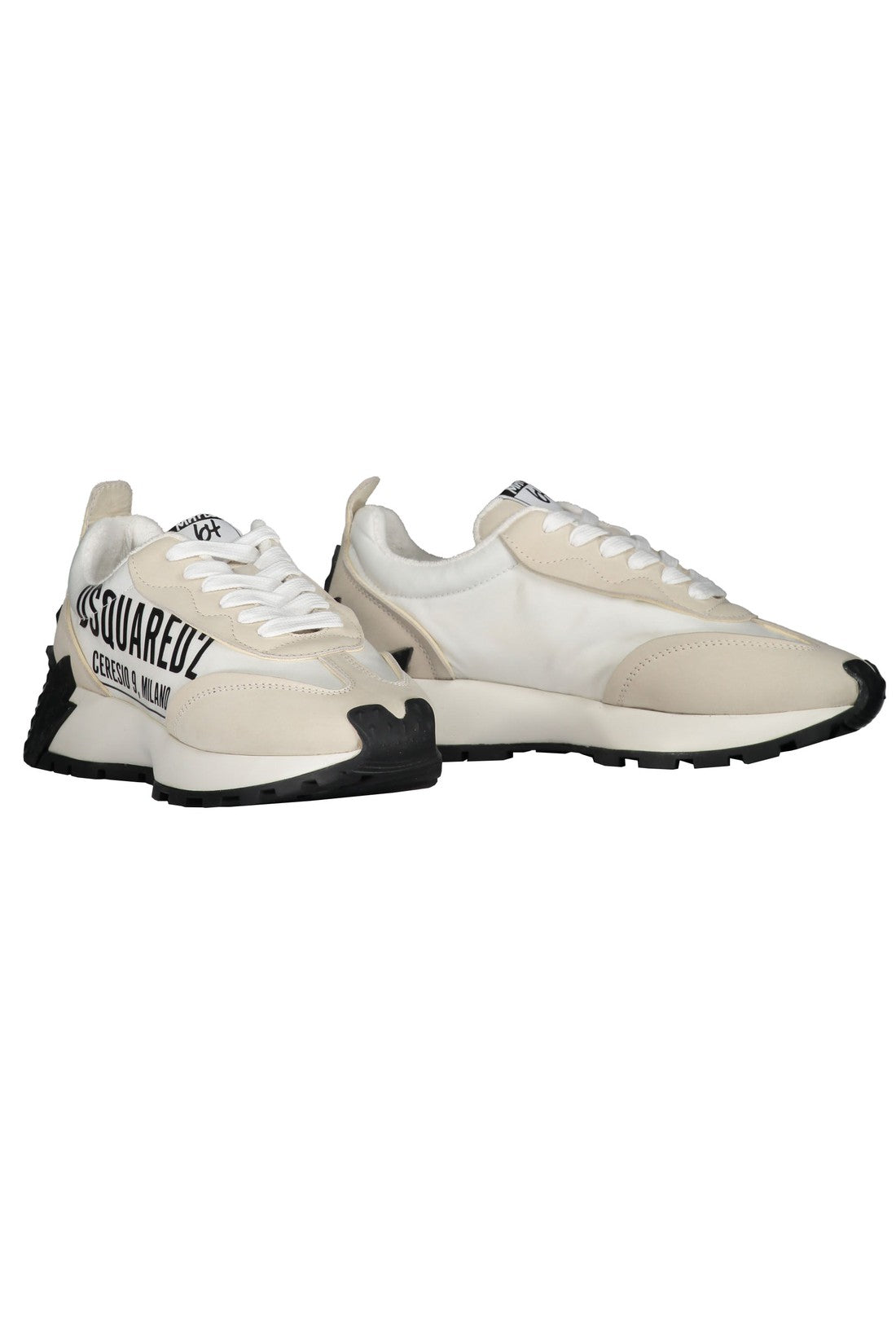 Dsquared2-OUTLET-SALE-Logo detail leather sneakers-ARCHIVIST