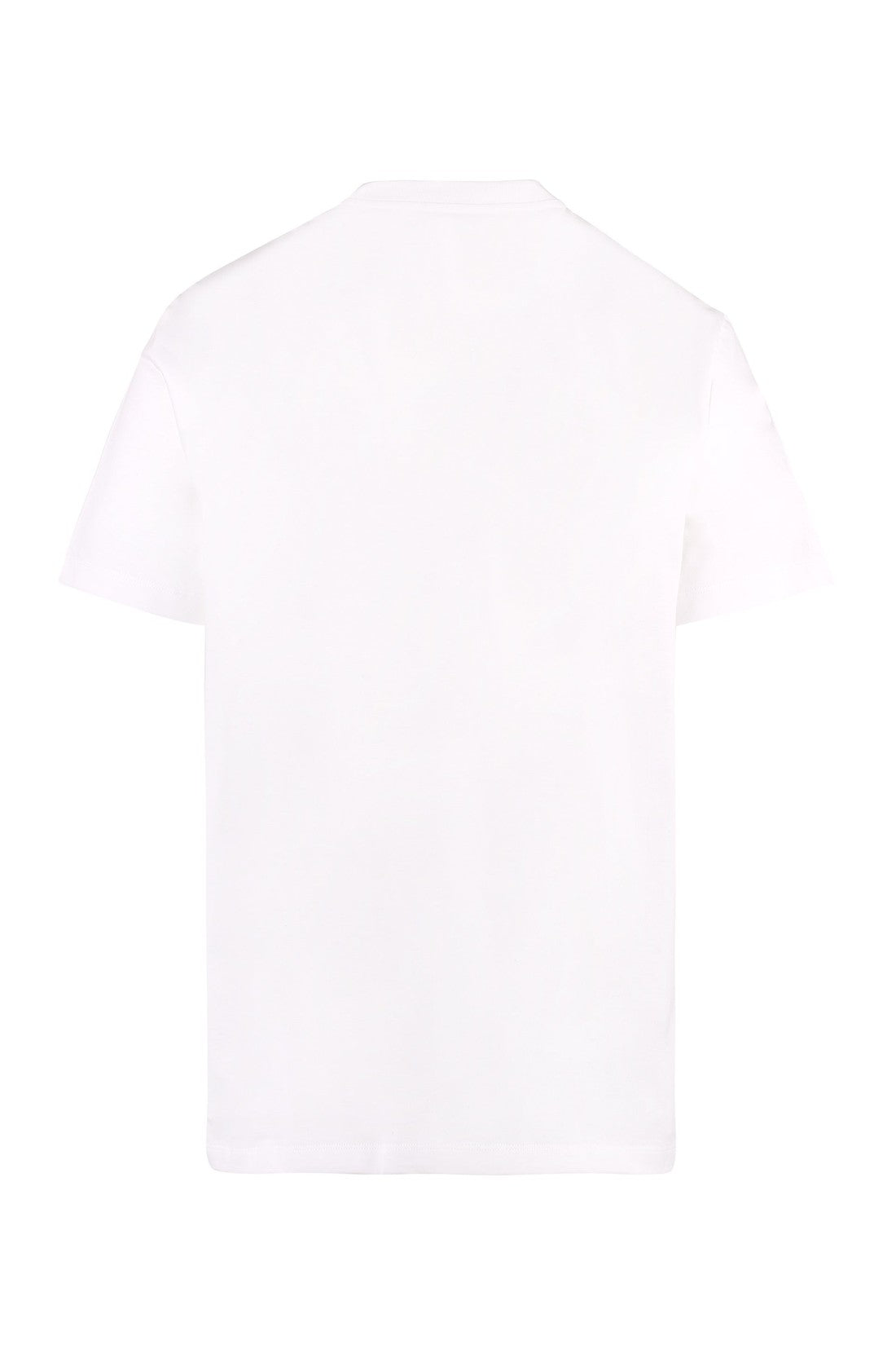 Versace-OUTLET-SALE-Logo embroidery cotton t-shirt-ARCHIVIST