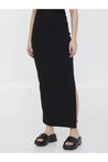 ALEXANDER WANG-OUTLET-SALE-Logo maxi skirt-ARCHIVIST