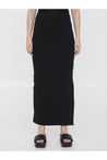 ALEXANDER WANG-OUTLET-SALE-Logo maxi skirt-ARCHIVIST