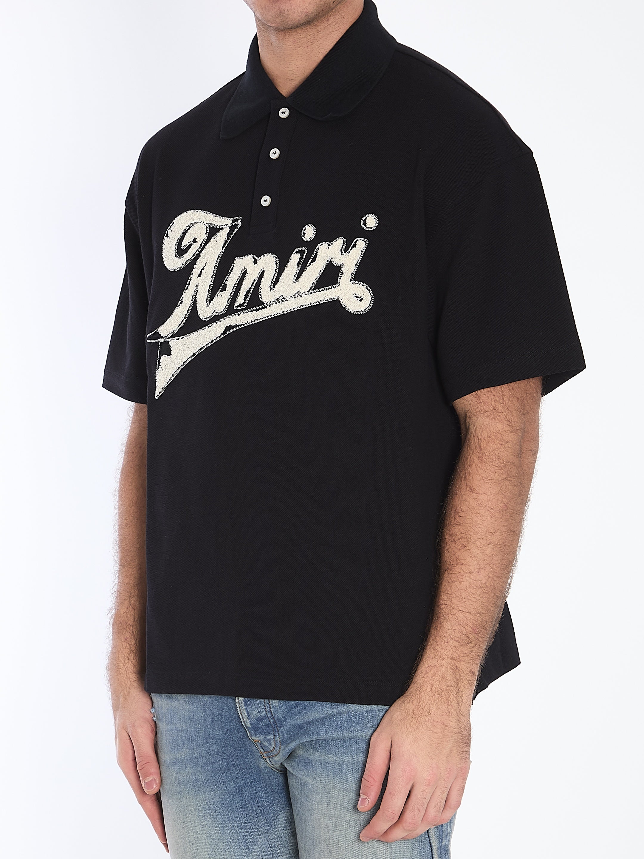 Amiri-OUTLET-SALE-Logo polo shirt-ARCHIVIST