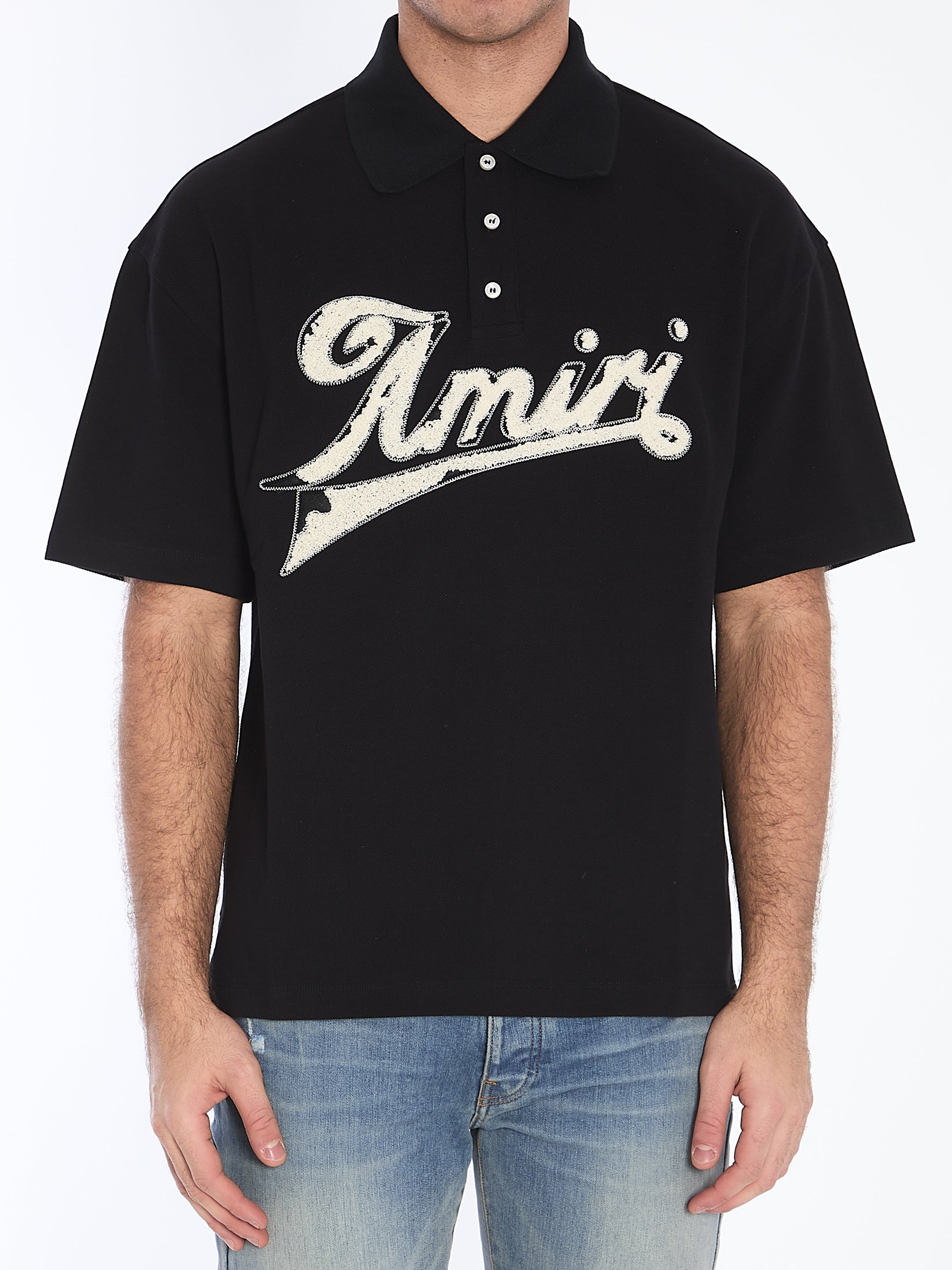 Amiri-OUTLET-SALE-Logo polo shirt-ARCHIVIST