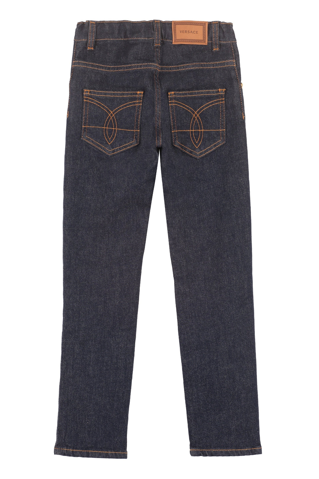 Piralo-OUTLET-SALE-Logo print 5-pocket jeans-ARCHIVIST