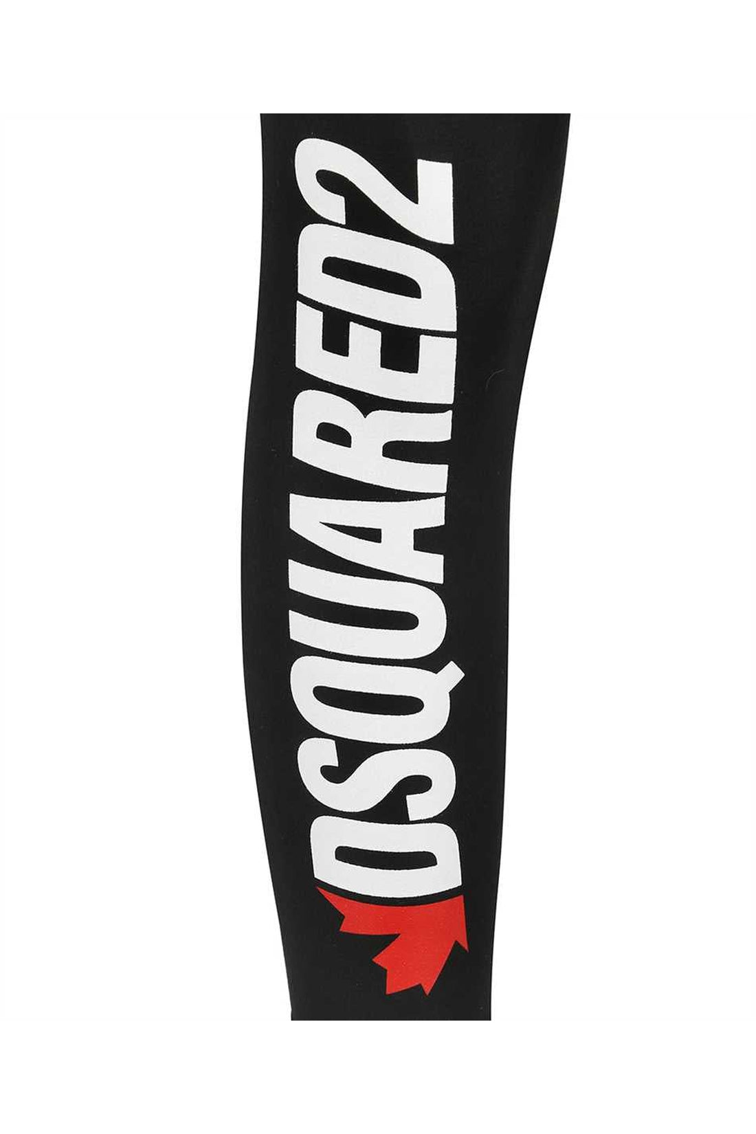 Dsquared2-OUTLET-SALE-Logo print cotton leggings-ARCHIVIST
