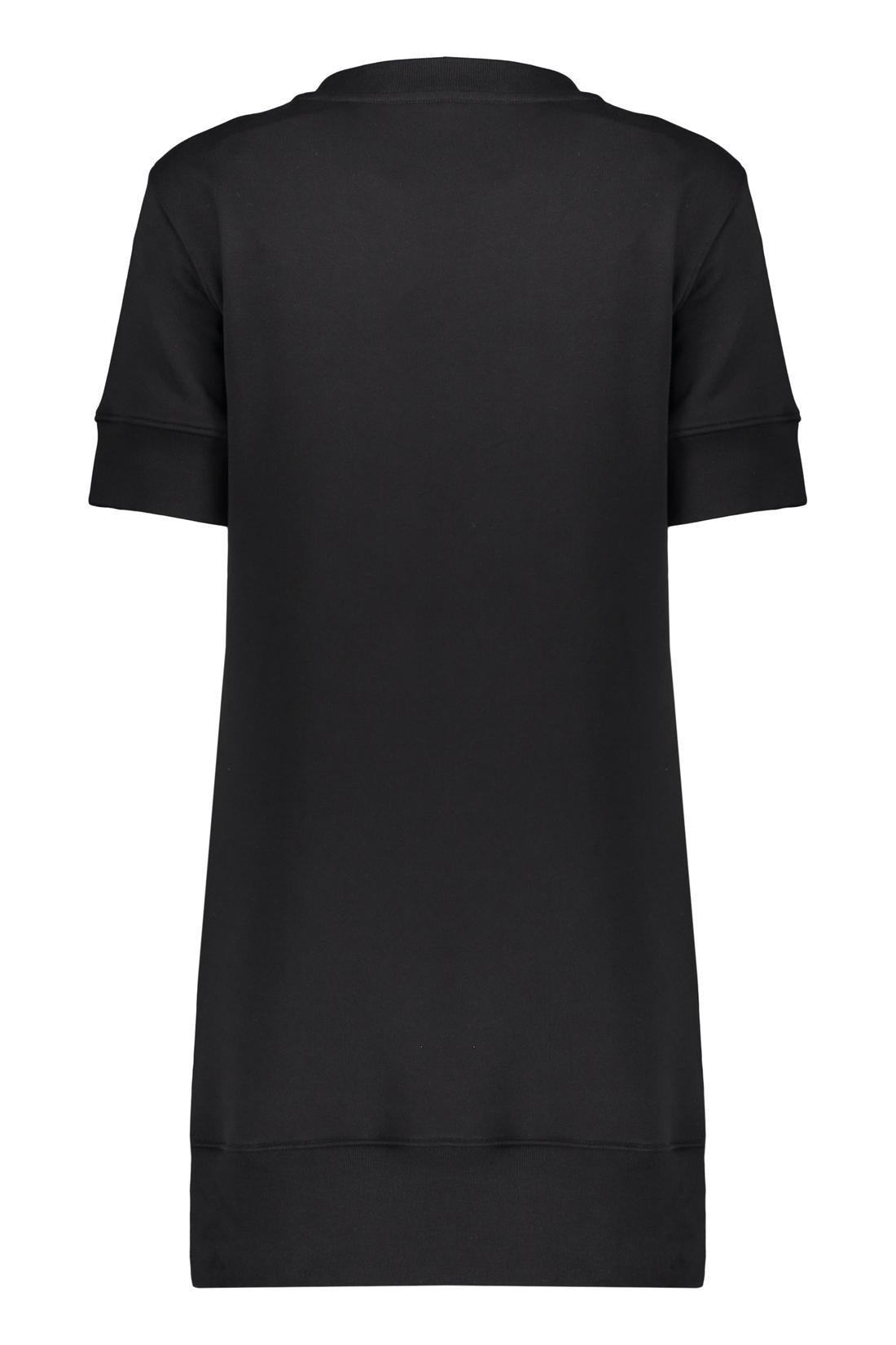 Moschino-OUTLET-SALE-Logo print cotton sweatdress-ARCHIVIST