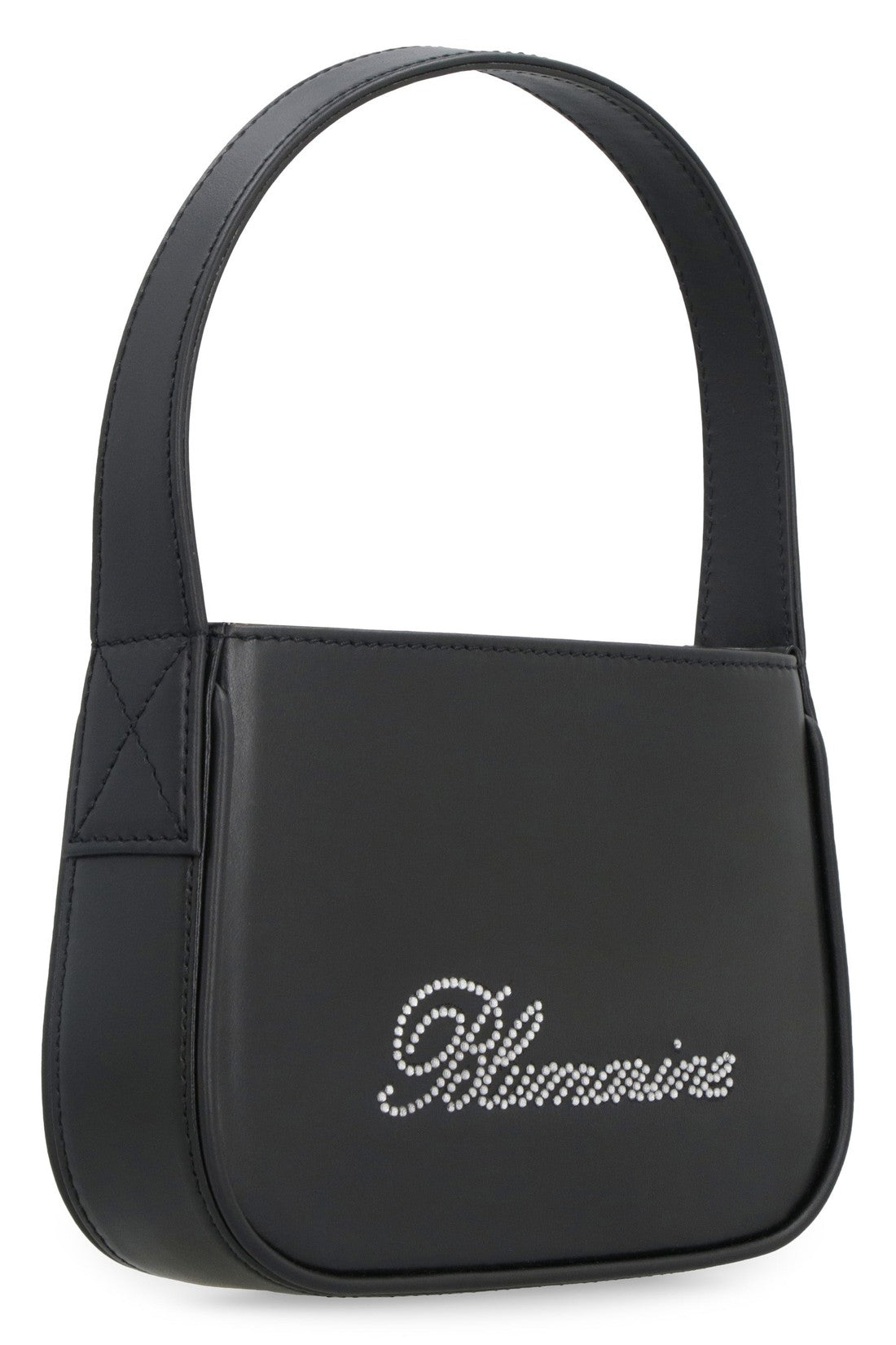 Blumarine-OUTLET-SALE-Logo print leather handbag-ARCHIVIST