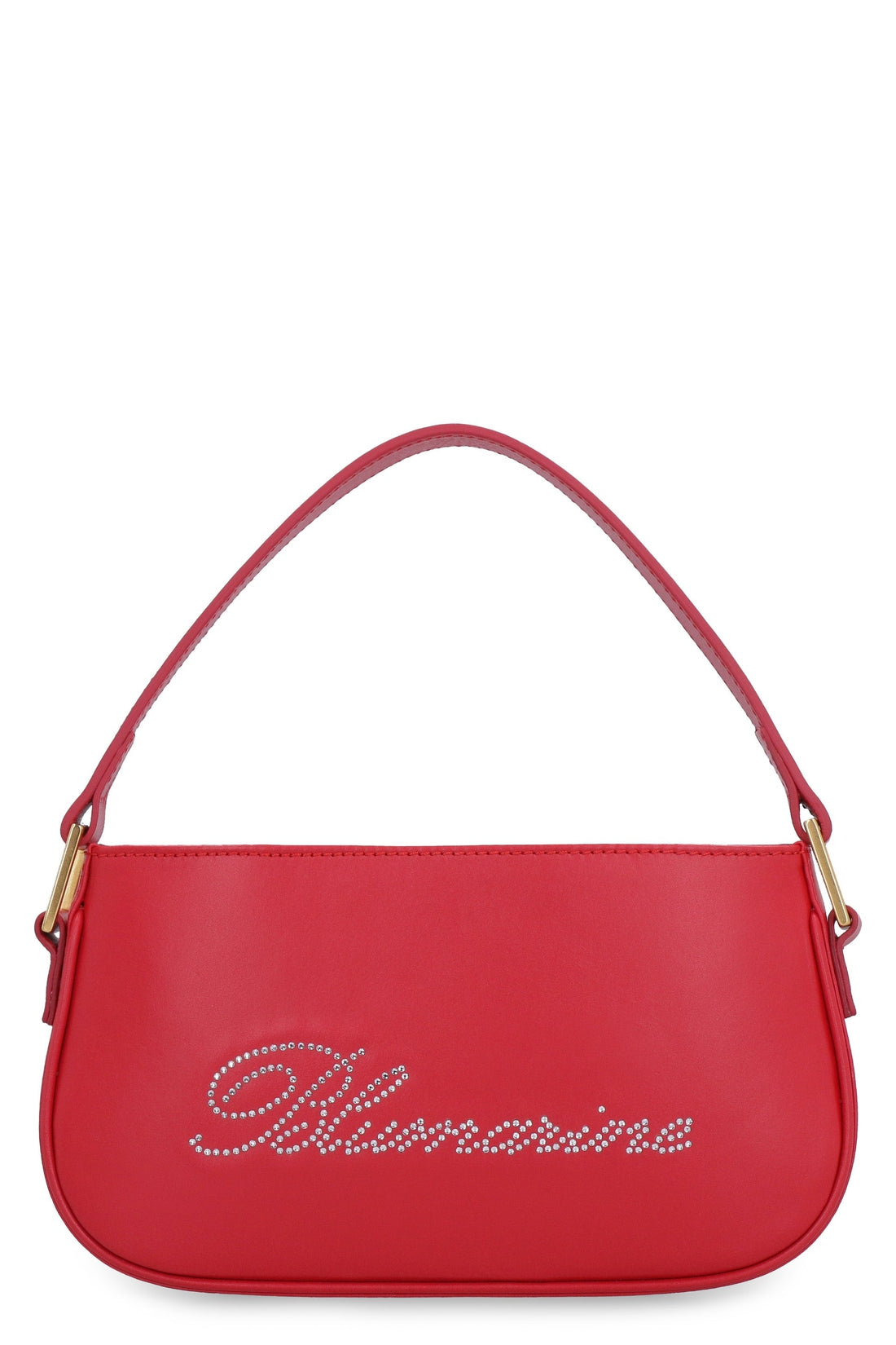 Blumarine-OUTLET-SALE-Logo print leather handbag-ARCHIVIST