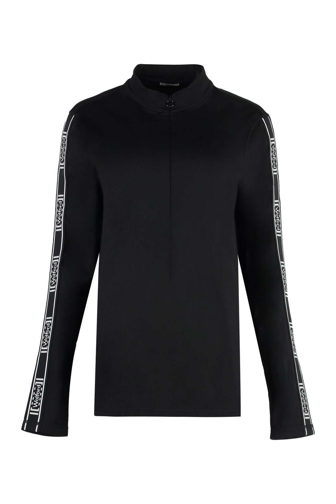 Wolford-OUTLET-SALE-Logo print long sleeve top-ARCHIVIST