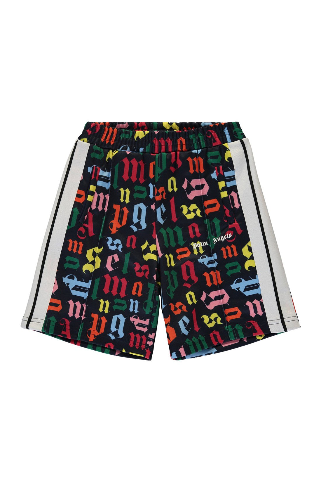 Palm Angels Kids-OUTLET-SALE-Logo print shorts-ARCHIVIST