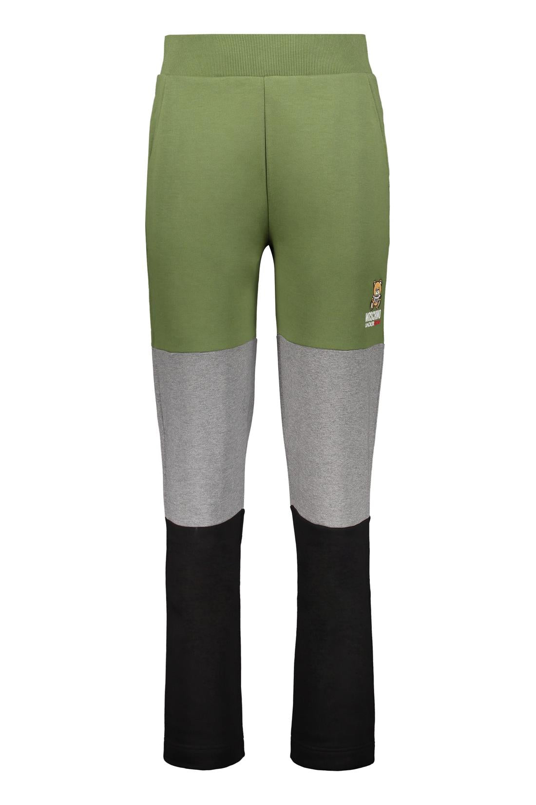 Moschino-OUTLET-SALE-Logo print sweatpants-ARCHIVIST