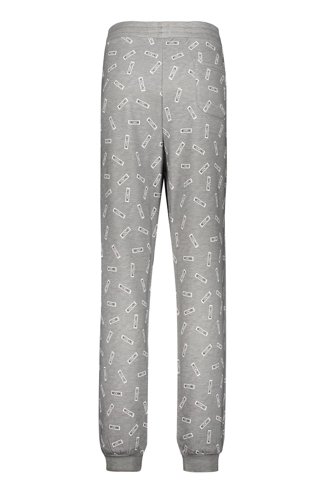 Moschino-OUTLET-SALE-Logo print sweatpants-ARCHIVIST