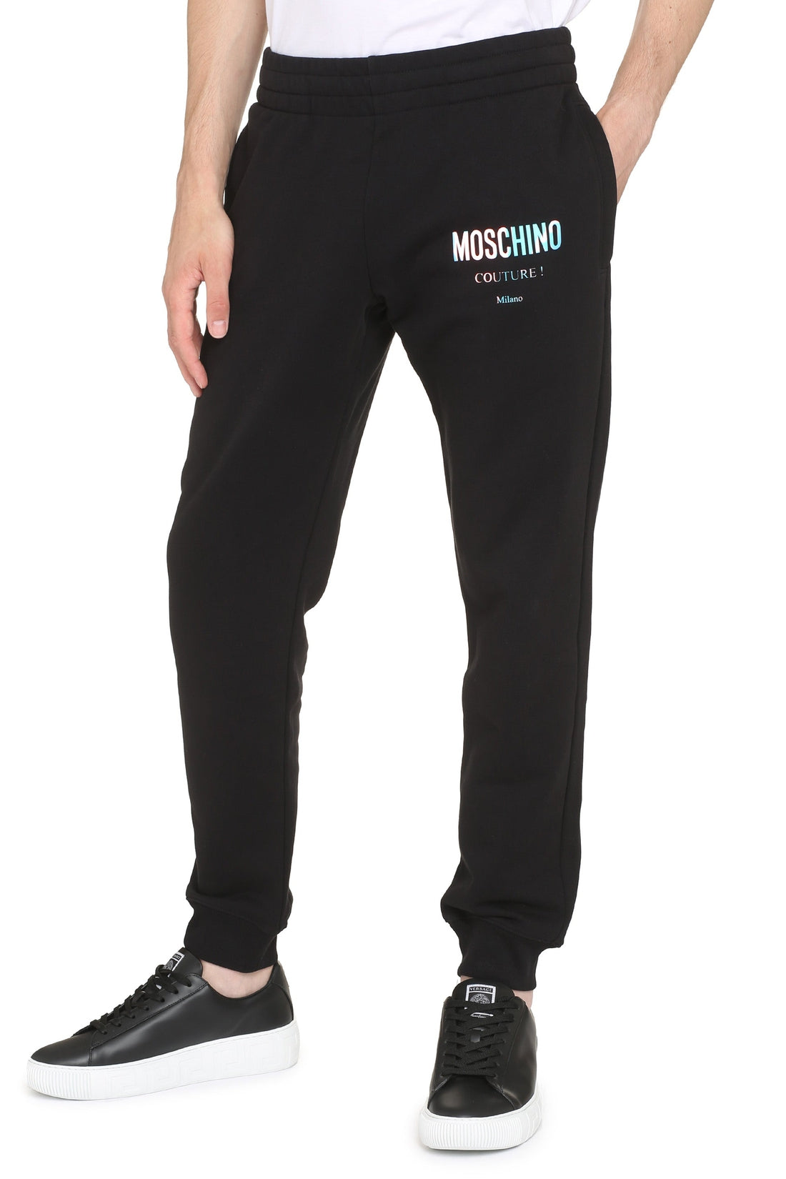 Moschino-OUTLET-SALE-Logo print sweatpants-ARCHIVIST