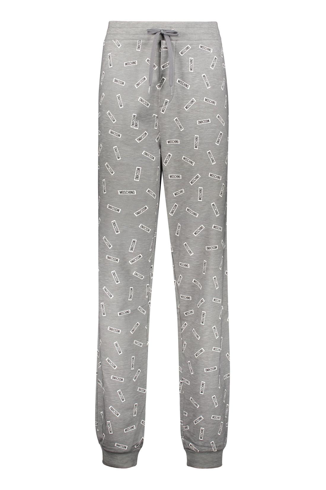Moschino-OUTLET-SALE-Logo print sweatpants-ARCHIVIST