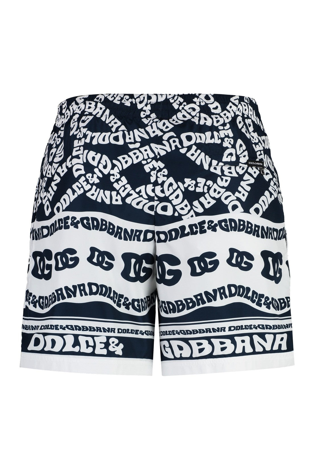Dolce & Gabbana-OUTLET-SALE-Logo print swim shorts-ARCHIVIST
