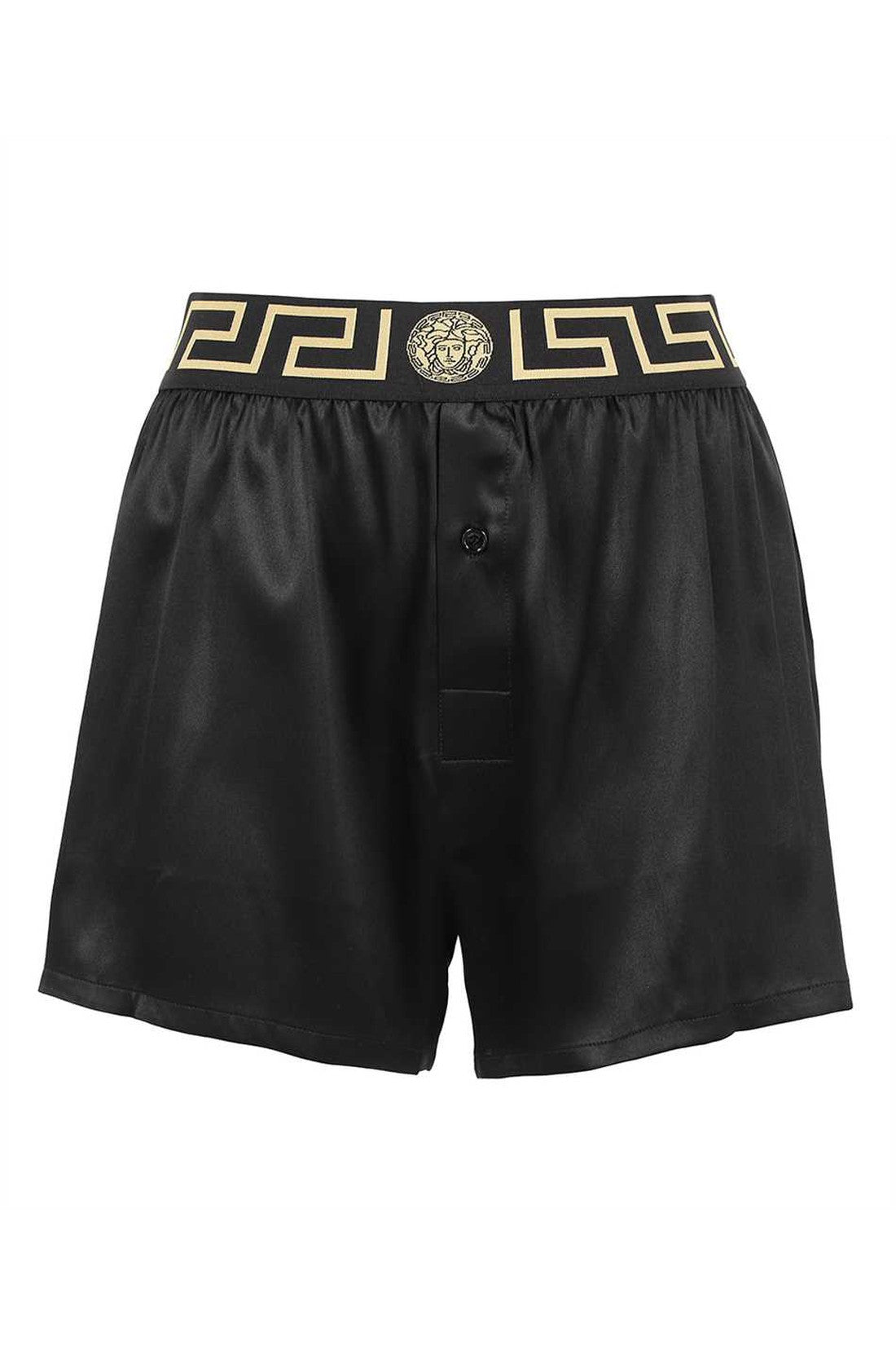 Versace-OUTLET-SALE-Logo print swim shorts-ARCHIVIST