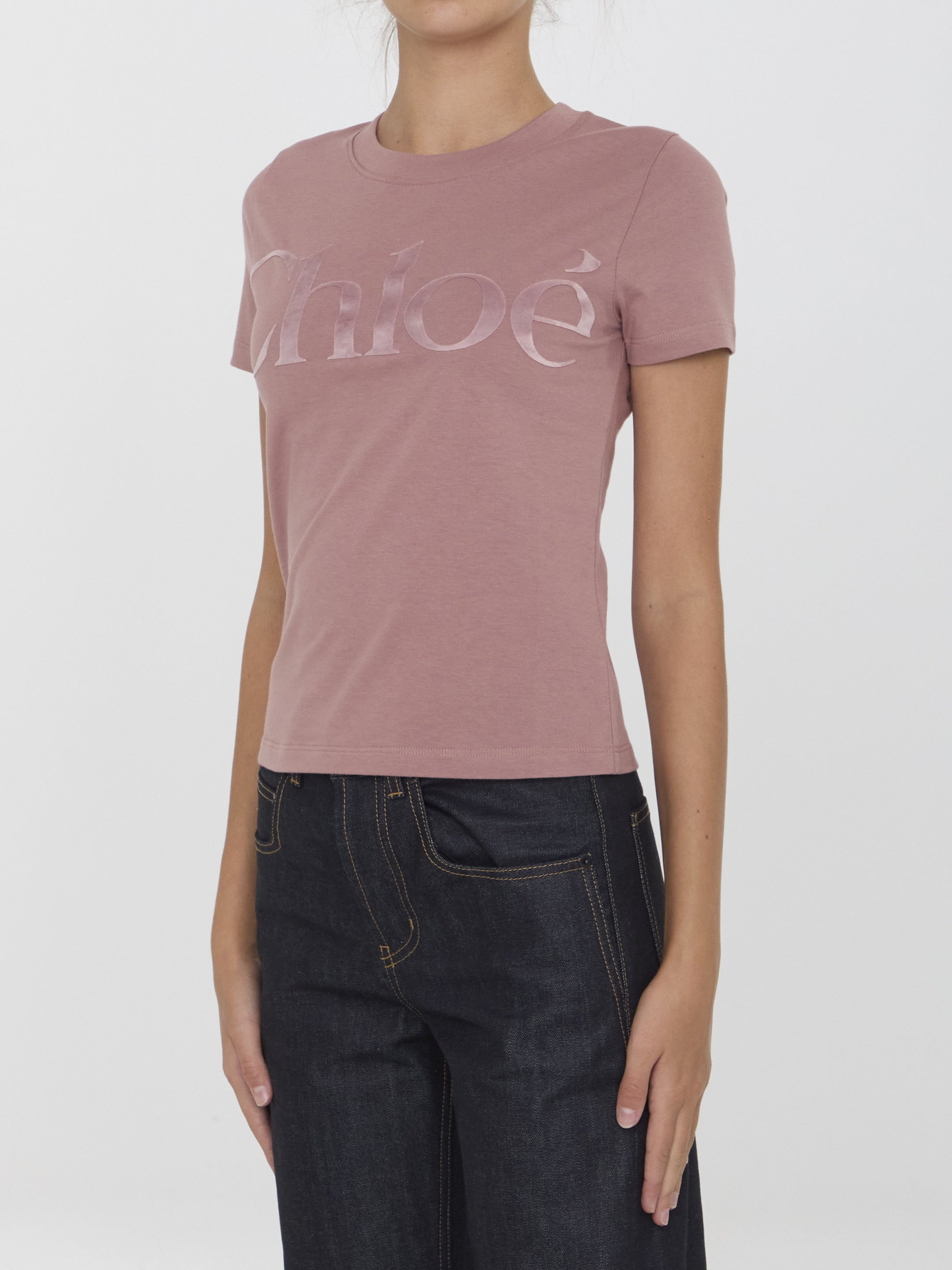 CHLOE-OUTLET-SALE-Logo t-shirt-ARCHIVIST