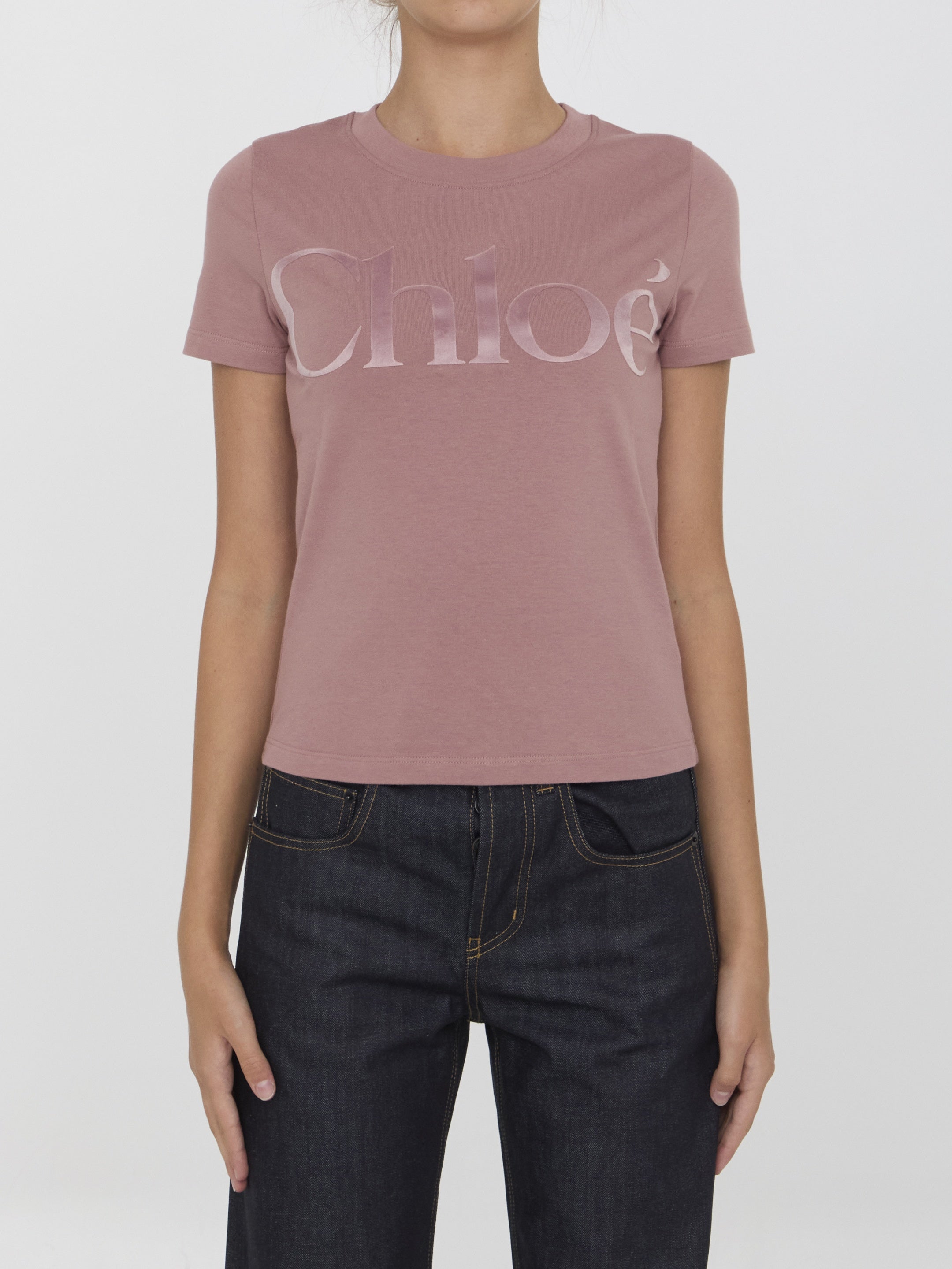 CHLOE-OUTLET-SALE-Logo t-shirt-ARCHIVIST