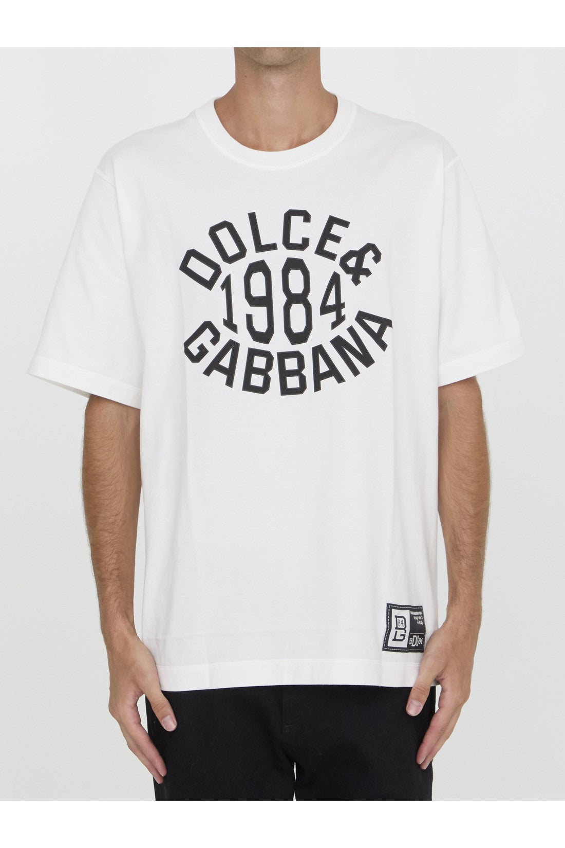 DOLCE&GABBANA-OUTLET-SALE-Logo t-shirt-ARCHIVIST