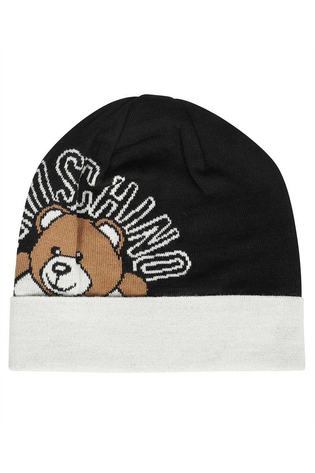 Moschino-OUTLET-SALE-Logo wool beanie-ARCHIVIST