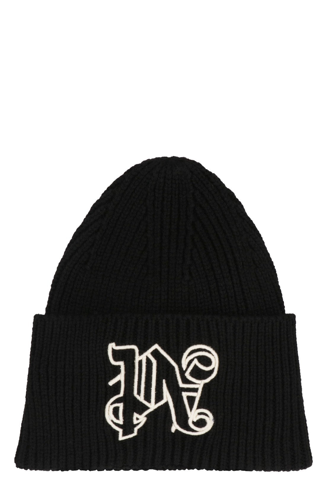 Palm Angels-OUTLET-SALE-Logo wool beanie-ARCHIVIST