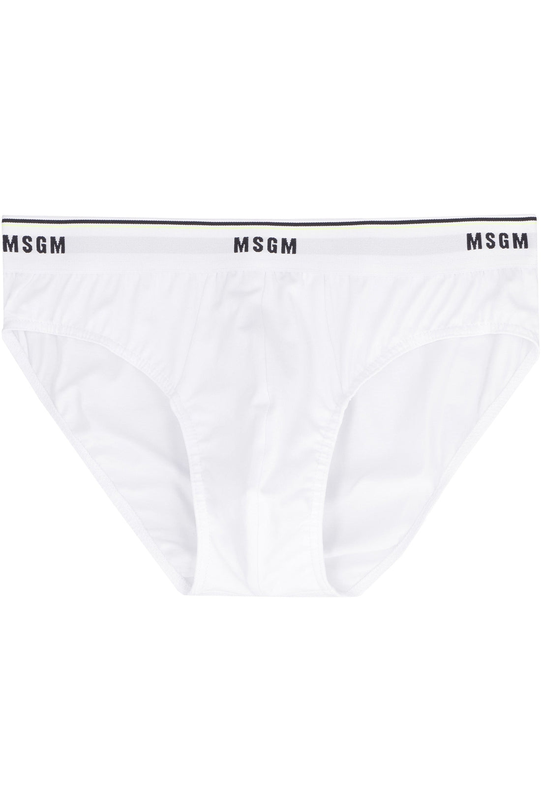 MSGM-OUTLET-SALE-Logoed elastic band cotton briefs-ARCHIVIST