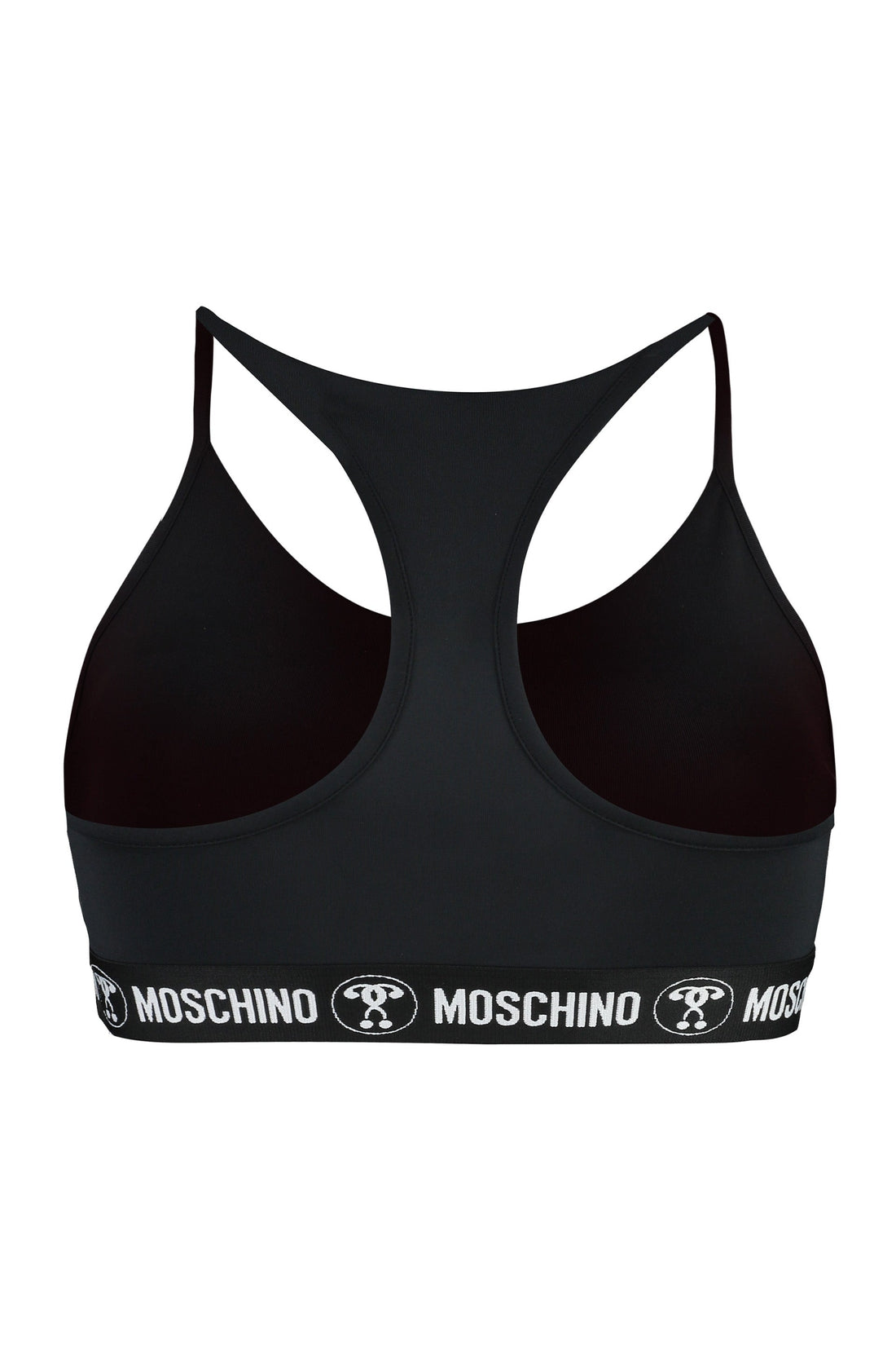 Moschino-OUTLET-SALE-Logoed elastic top bra-ARCHIVIST