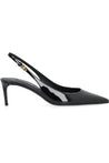 Dolce & Gabbana-OUTLET-SALE-Lollo leather slingback pumps-ARCHIVIST