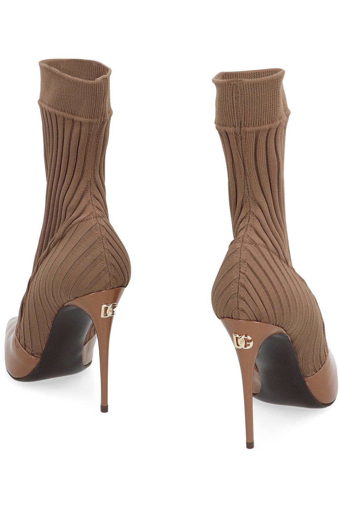 Dolce & Gabbana-OUTLET-SALE-Lollo sock ankle boots-ARCHIVIST