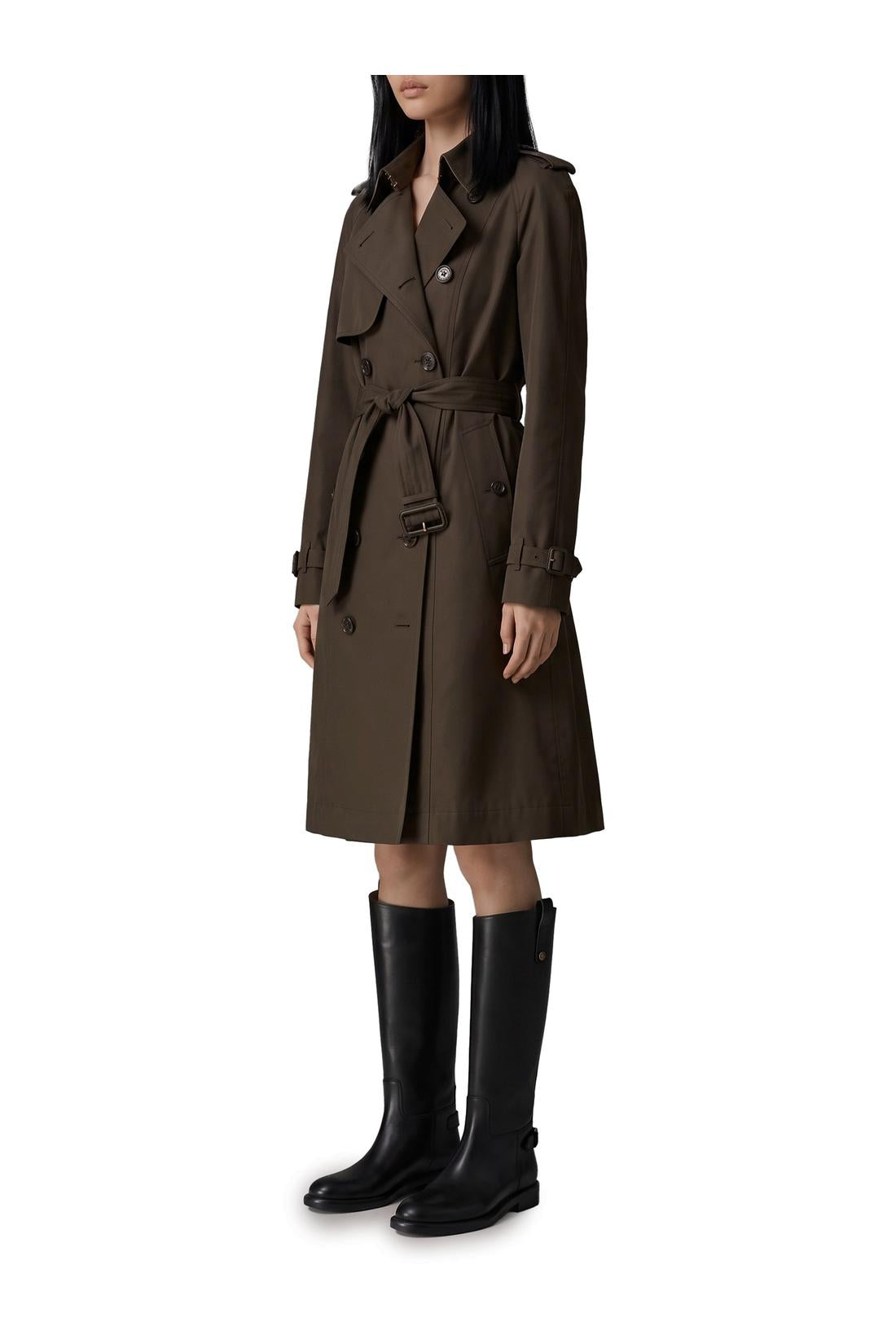 Burberry-OUTLET-SALE-Long Pembury trench coat in gabardine-ARCHIVIST
