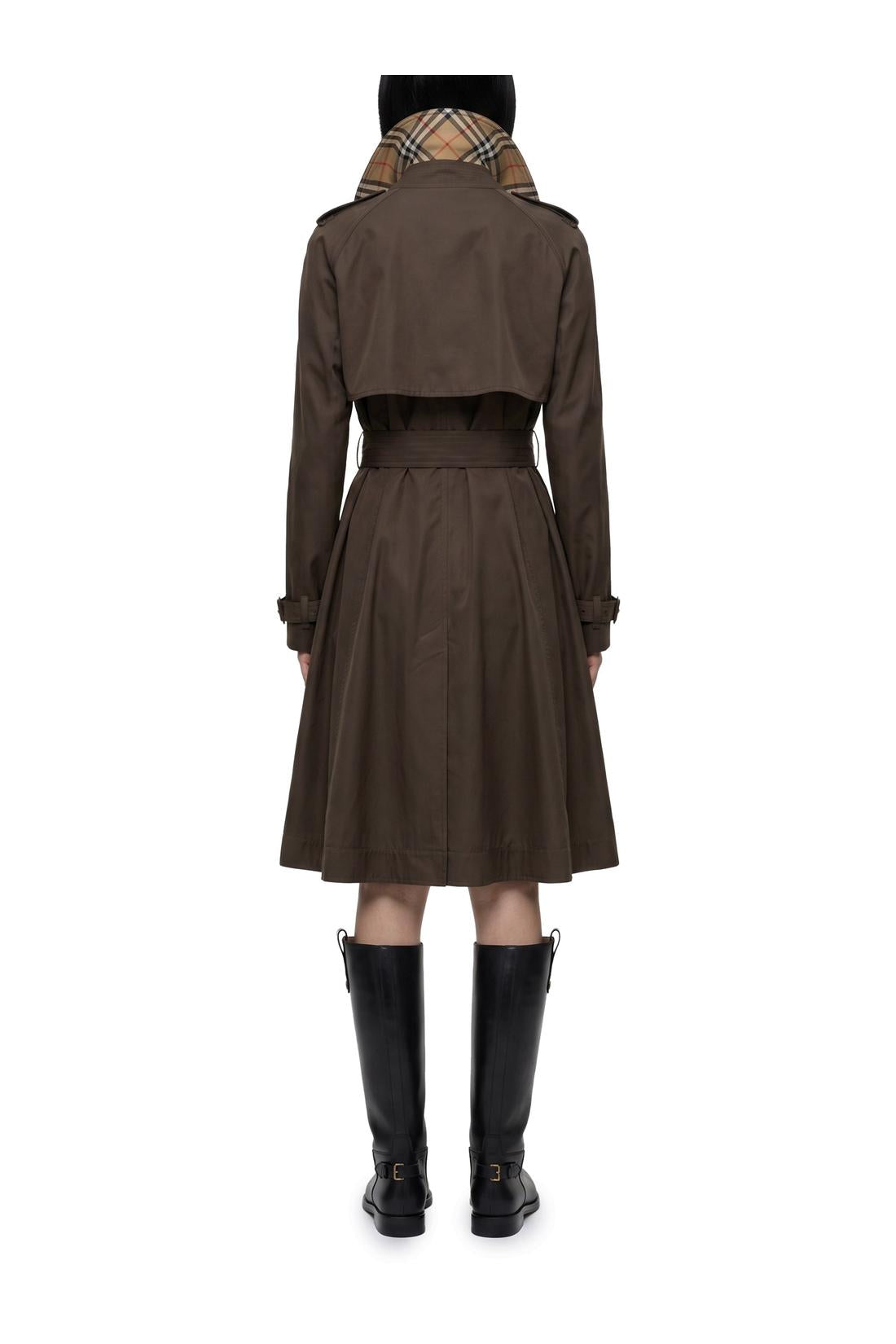 Burberry-OUTLET-SALE-Long Pembury trench coat in gabardine-ARCHIVIST