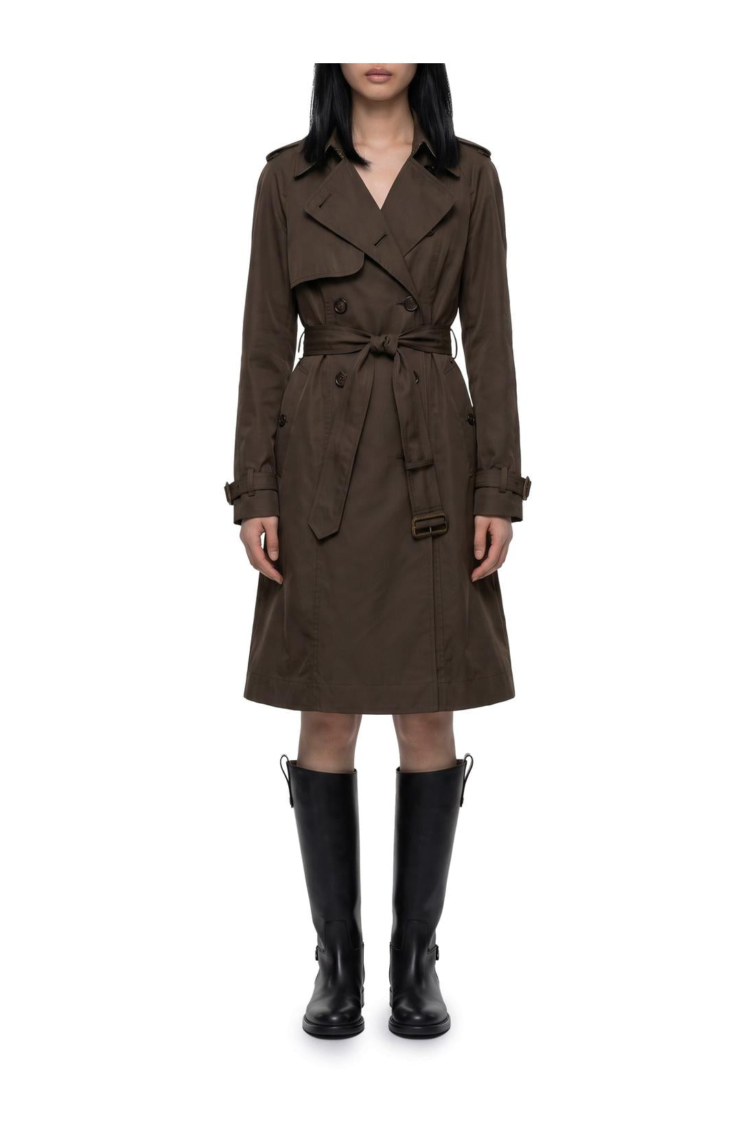 Burberry-OUTLET-SALE-Long Pembury trench coat in gabardine-ARCHIVIST