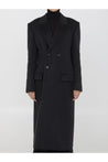 Saint Laurent-OUTLET-SALE-Long coat in cashmere and wool-ARCHIVIST