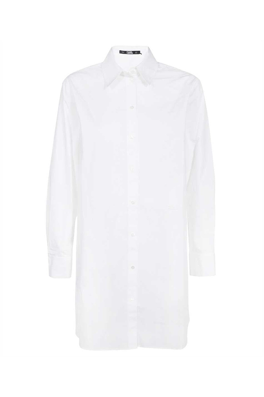 Karl Lagerfeld-OUTLET-SALE-Long cotton shirt-ARCHIVIST