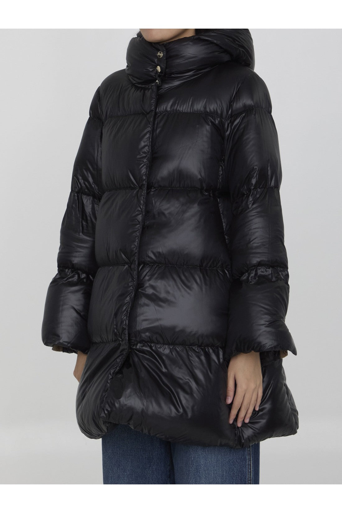 HERNO-OUTLET-SALE-Long down jacket in nylon-ARCHIVIST