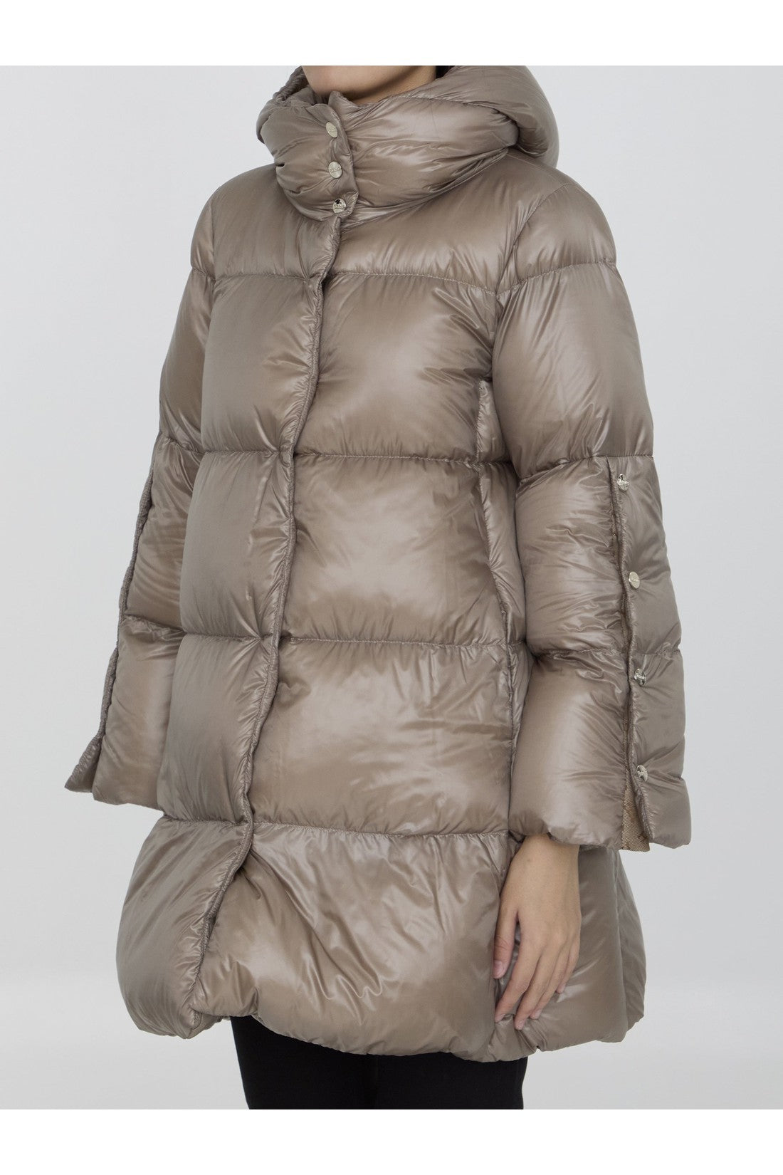 HERNO-OUTLET-SALE-Long down jacket in nylon-ARCHIVIST