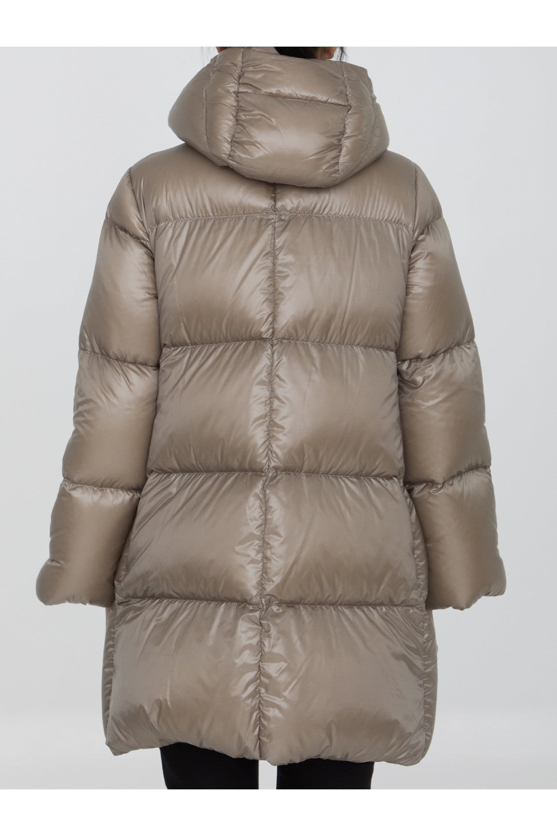 HERNO-OUTLET-SALE-Long down jacket in nylon-ARCHIVIST