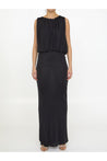 Saint Laurent-OUTLET-SALE-Long dress in shiny jersey-ARCHIVIST