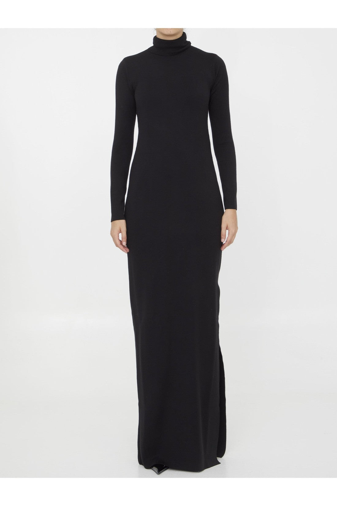 SAINT LAURENT-OUTLET-SALE-Long dress in wool-ARCHIVIST