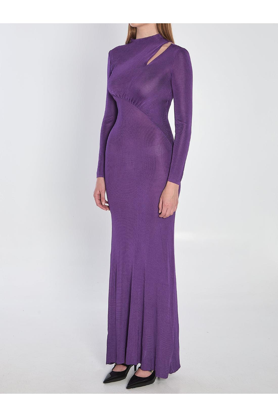 Self Portrait-OUTLET-SALE-Long dress with cut-out-ARCHIVIST