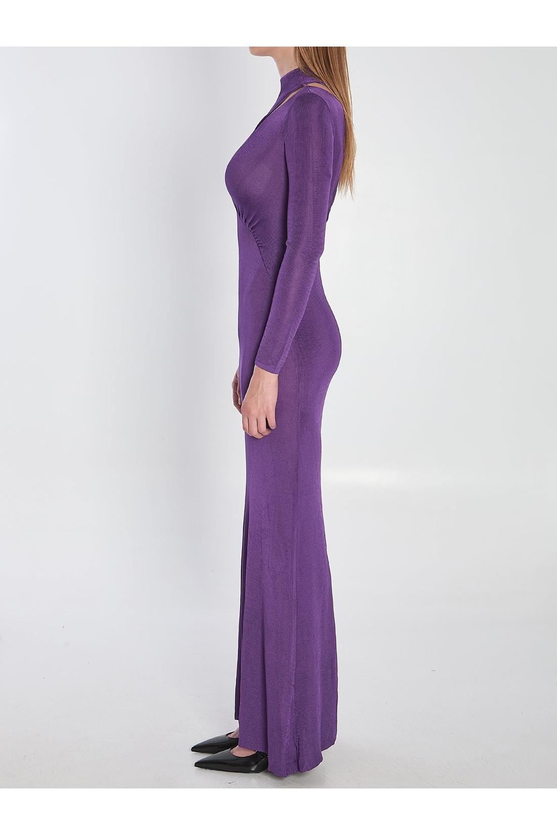 Self Portrait-OUTLET-SALE-Long dress with cut-out-ARCHIVIST