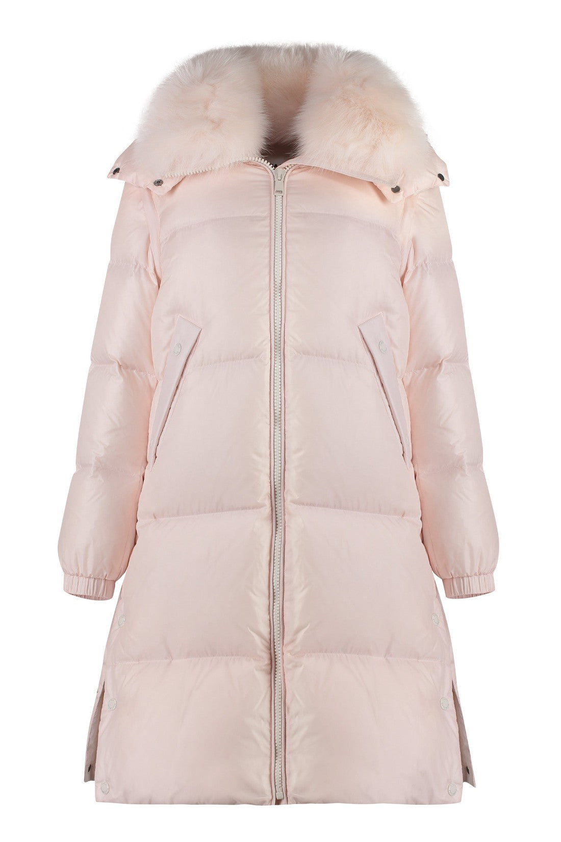 Yves Salomon-OUTLET-SALE-Long hooded down jacket-ARCHIVIST