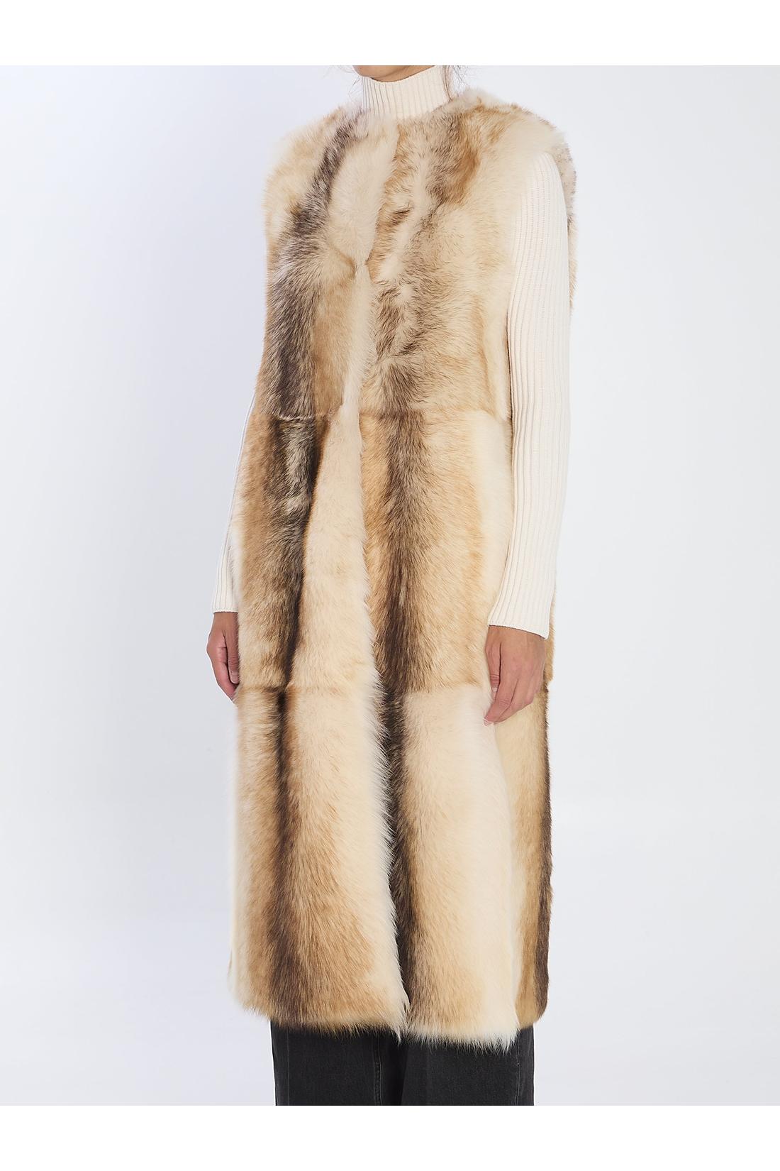 Yves Salomon-OUTLET-SALE-Long lamb fur vest-ARCHIVIST