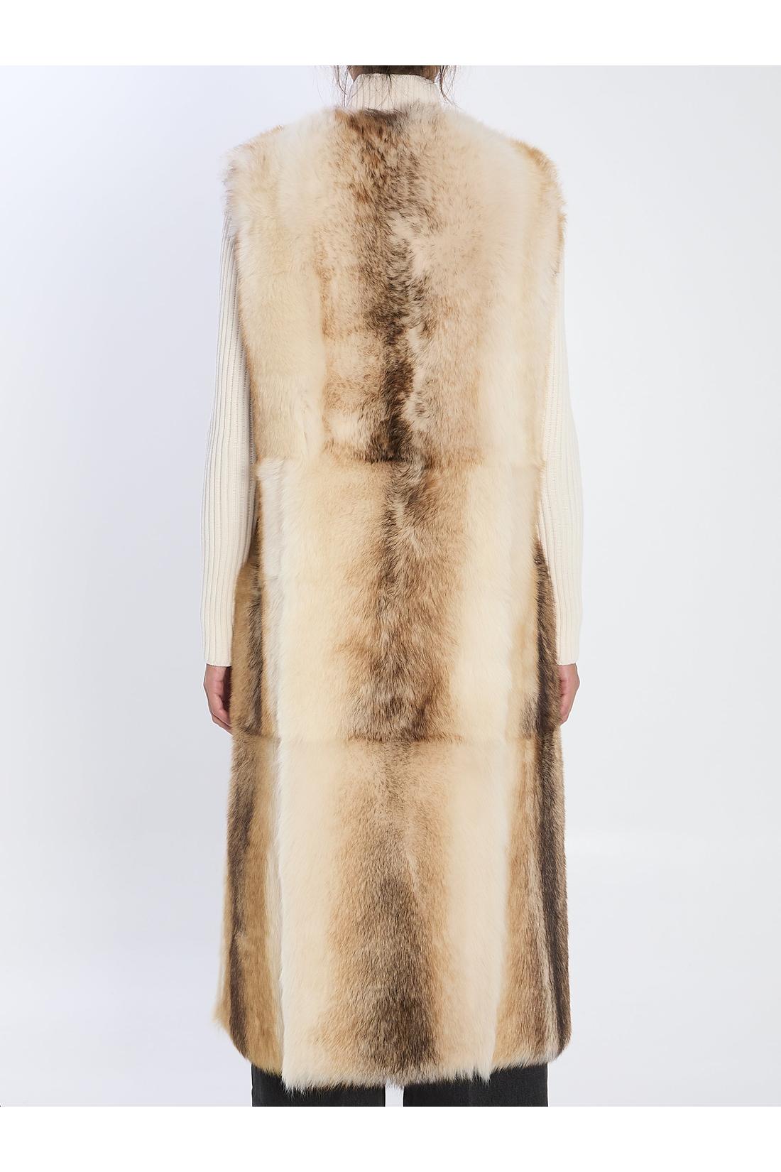 Yves Salomon-OUTLET-SALE-Long lamb fur vest-ARCHIVIST