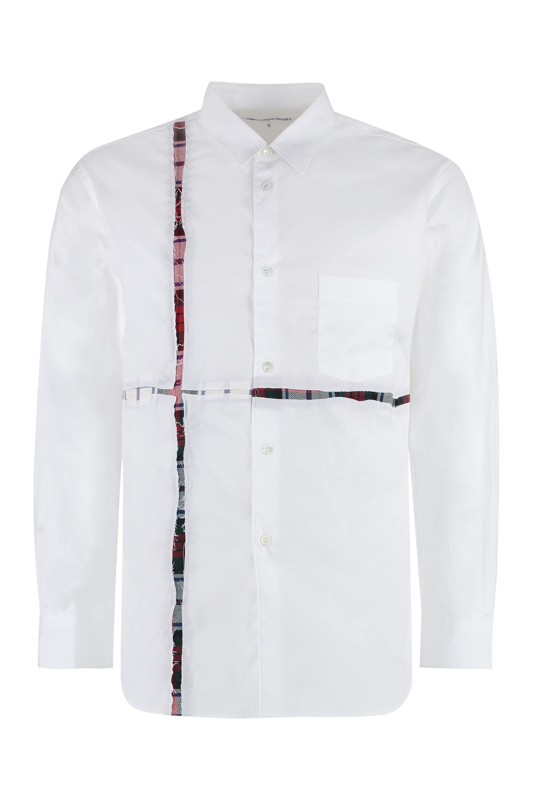 Comme des Garçons SHIRT-OUTLET-SALE-Long sleeve cotton blend shirt-ARCHIVIST