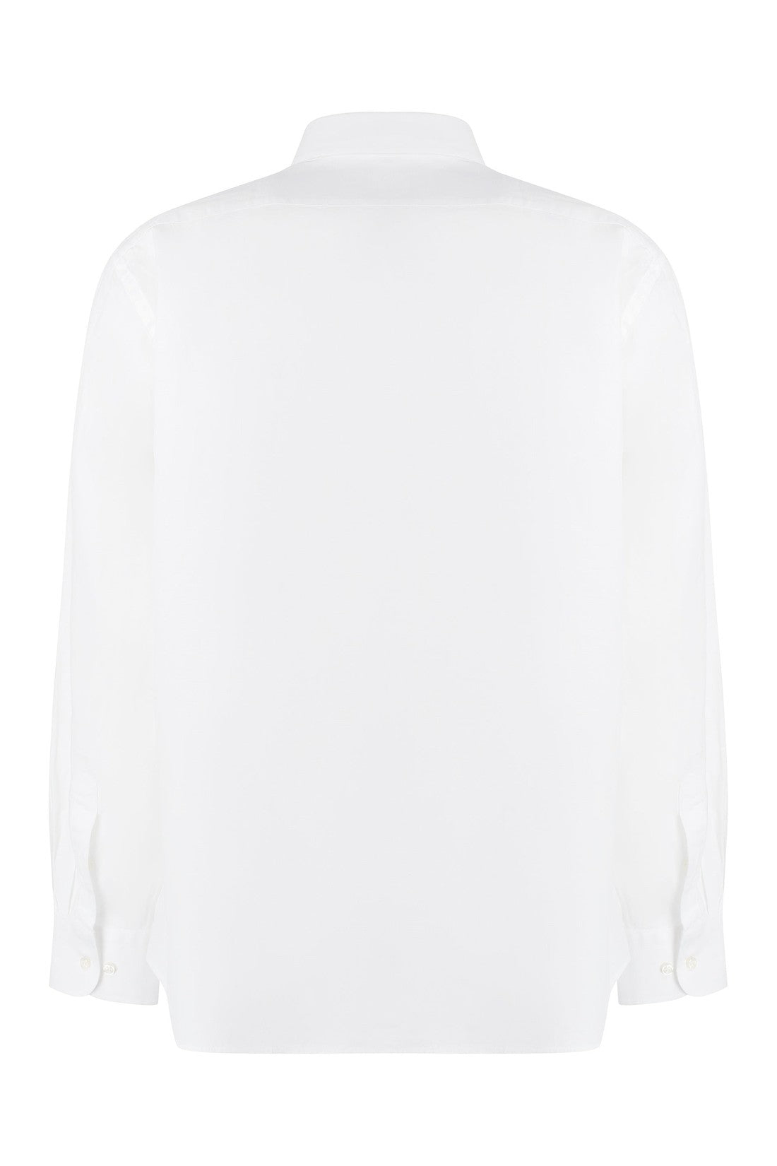 Piralo-OUTLET-SALE-Long sleeve cotton blend shirt-ARCHIVIST