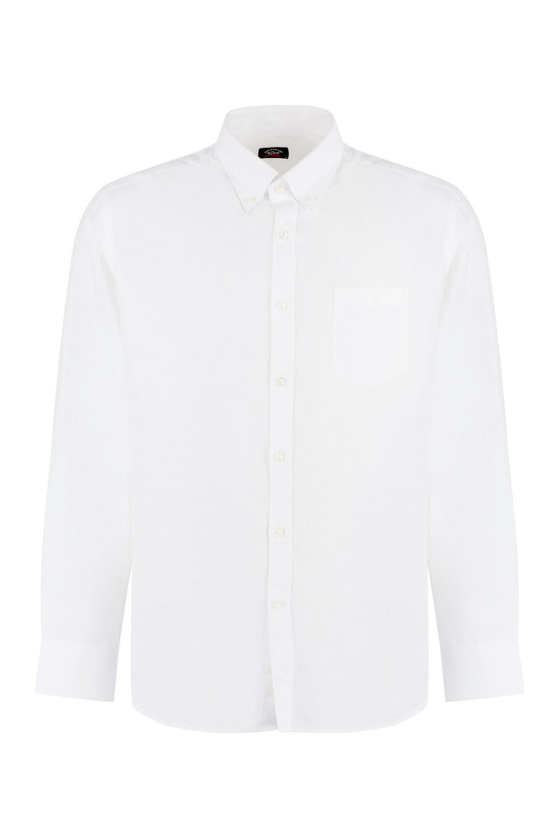 Piralo-OUTLET-SALE-Long sleeve cotton blend shirt-ARCHIVIST