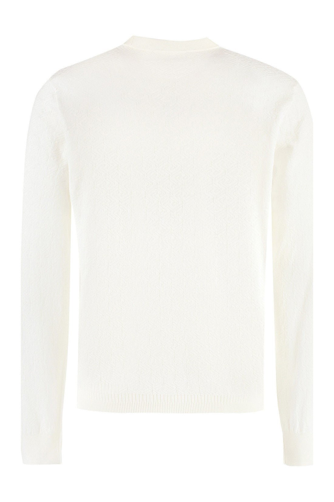 Versace-OUTLET-SALE-Long sleeve cotton blend t-shirt-ARCHIVIST