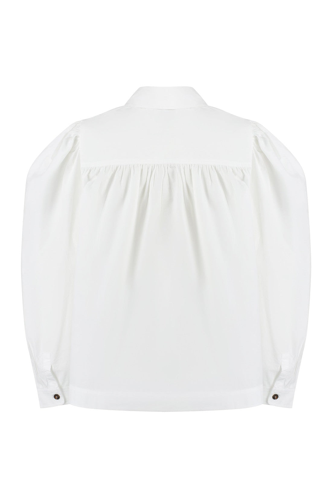 GANNI-OUTLET-SALE-Long sleeve cotton shirt-ARCHIVIST