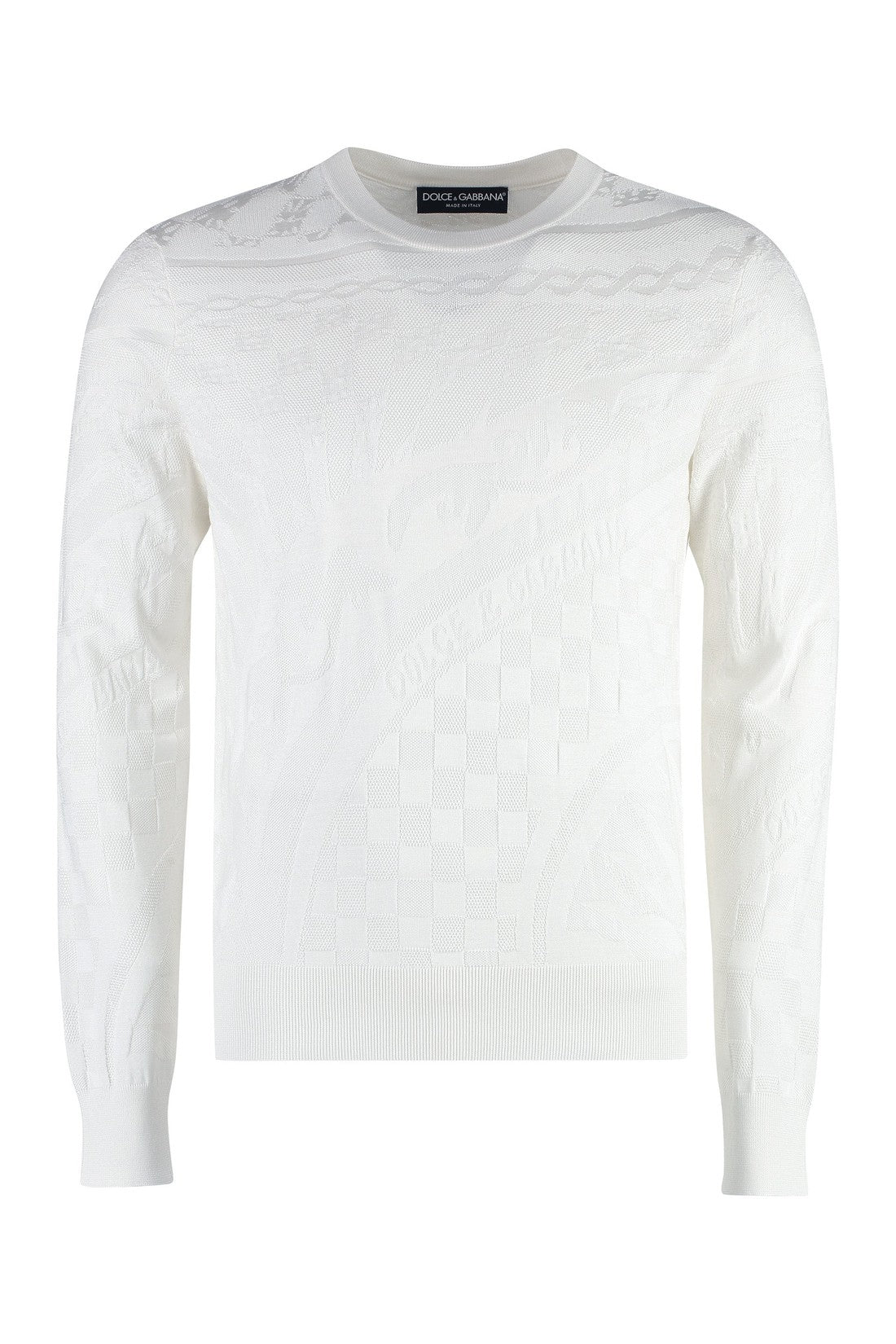 Dolce & Gabbana-OUTLET-SALE-Long sleeve crew-neck sweater-ARCHIVIST