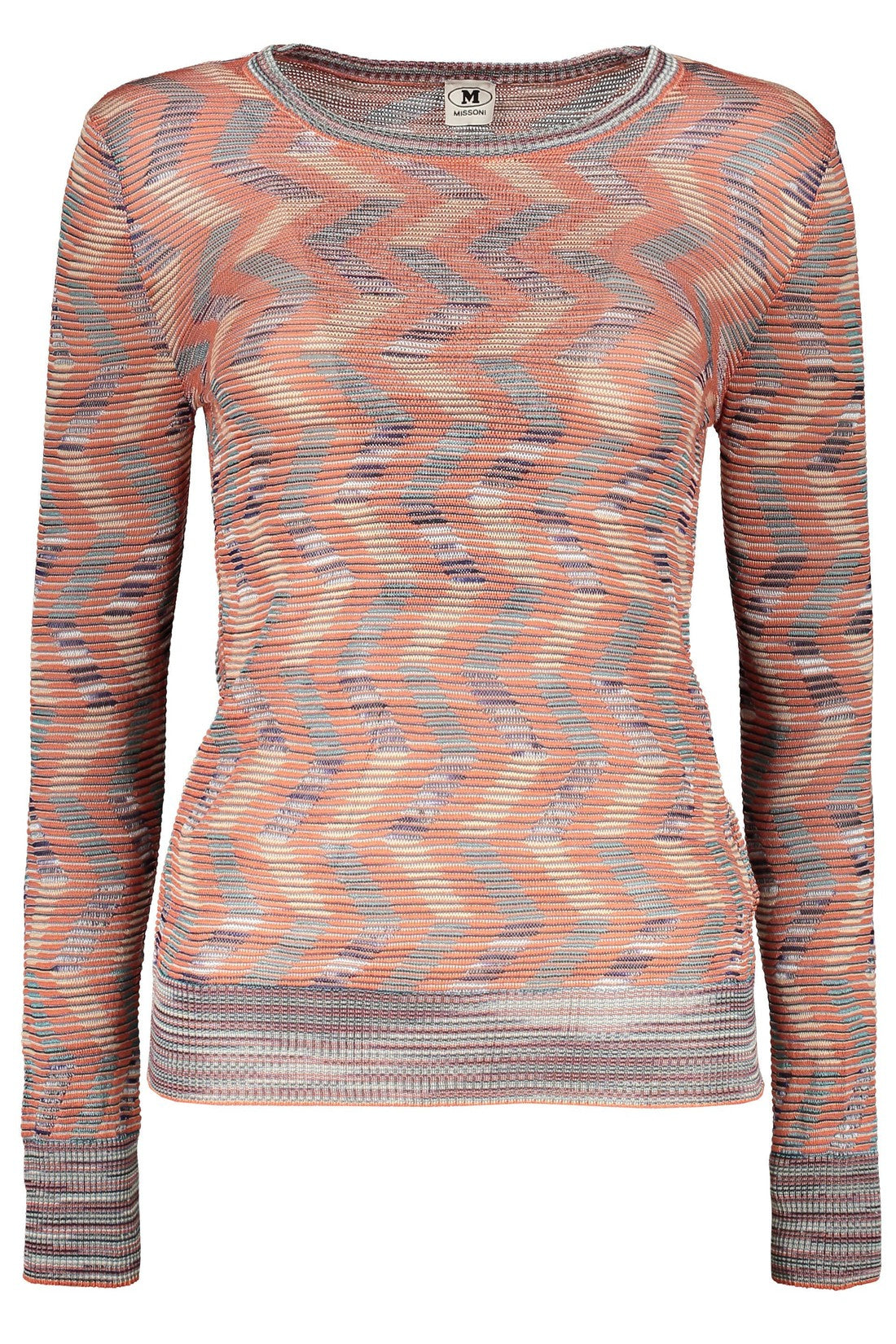 M Missoni-OUTLET-SALE-Long sleeve crew-neck sweater-ARCHIVIST